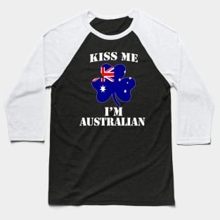 Kiss Me I'm Australian Baseball T-Shirt